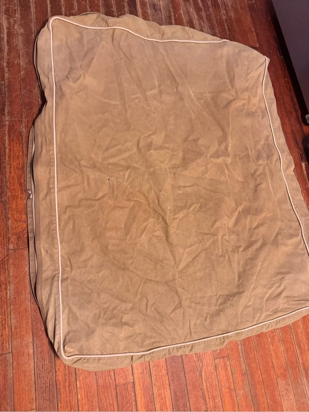 The L.L.Bean tan canvas and denim pet Cover heavy-duty, cotton-blend size XL